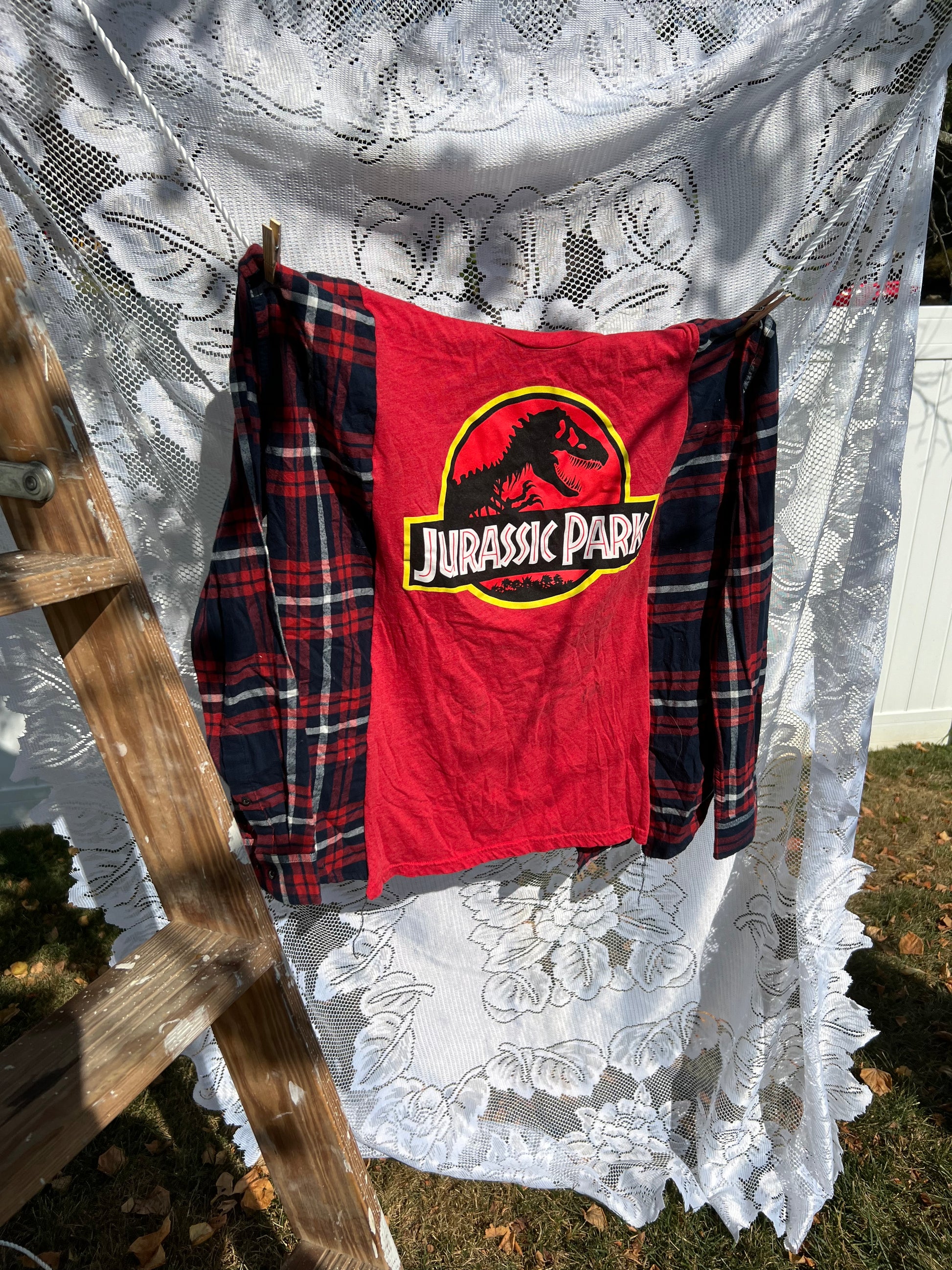 L/xl Jurassic park flannel