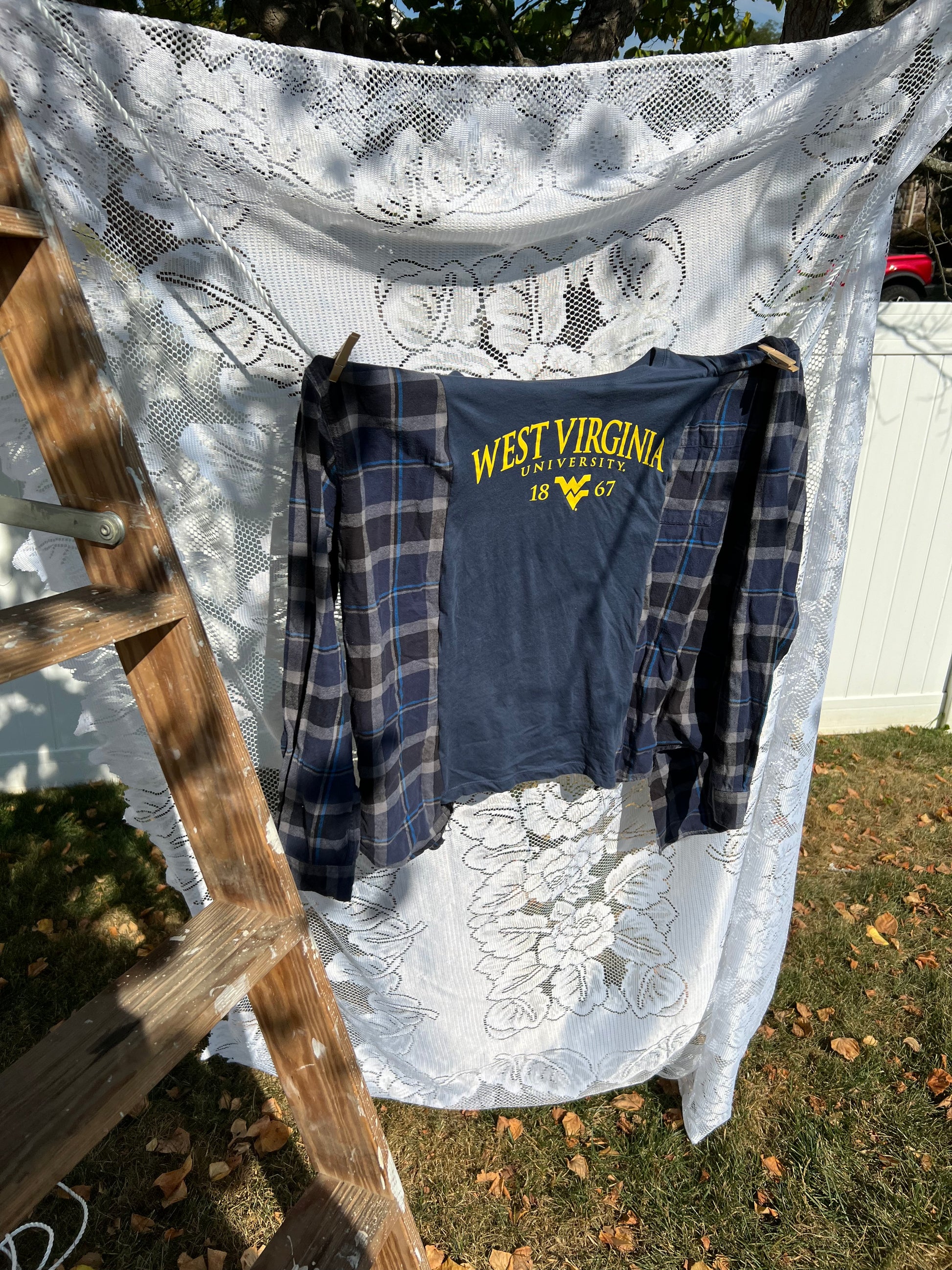 L/xl West Virginia university flannel