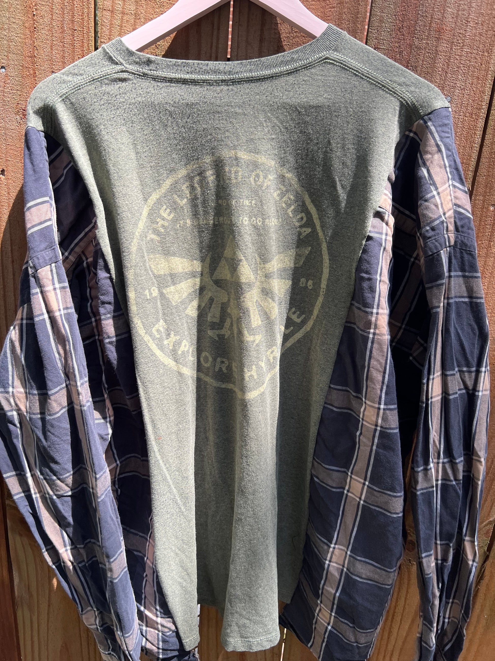 2x/3x Zelda  upcycle flannel