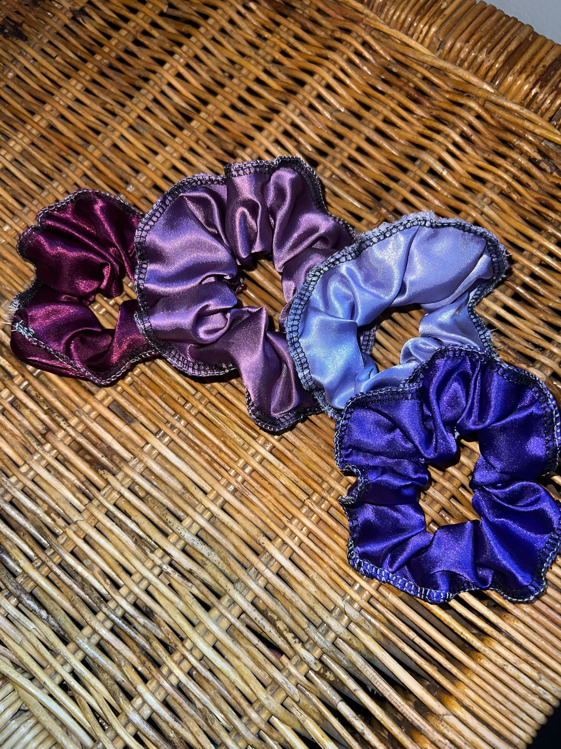 Wisteria satin scrunchie