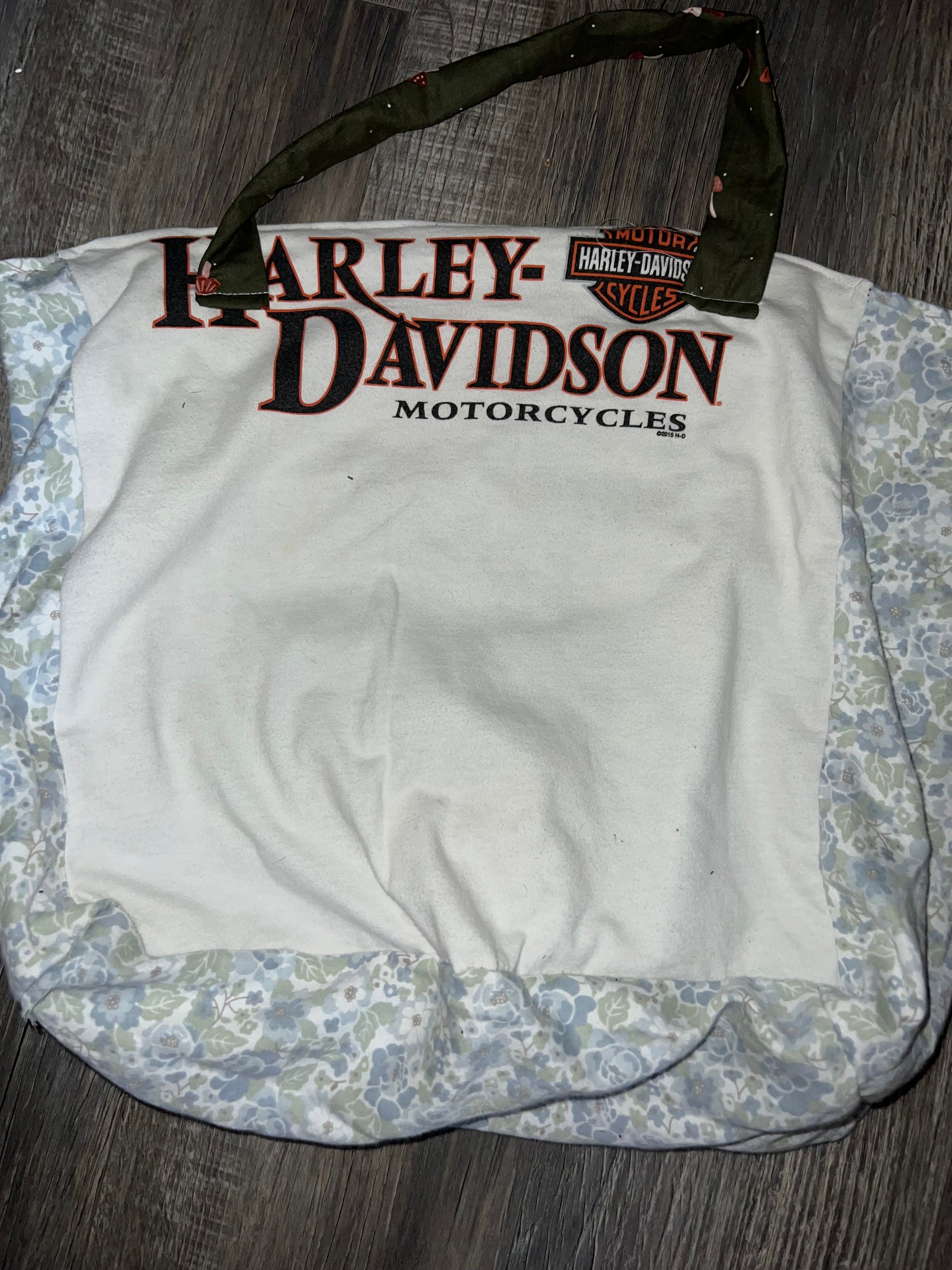 Harley Davidson motorcycle club tote bag