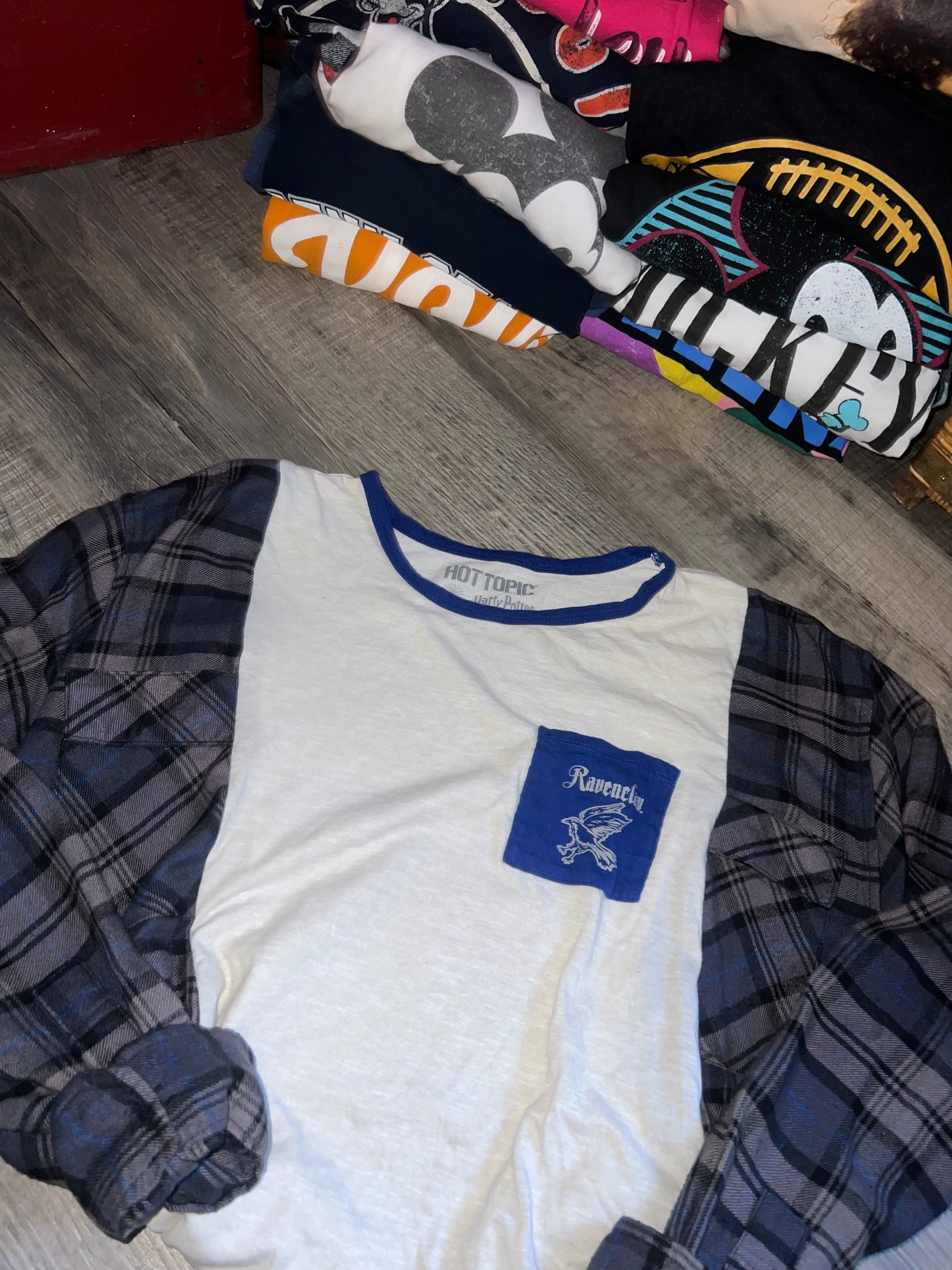 L/xl raven claw upcycle long sleeve