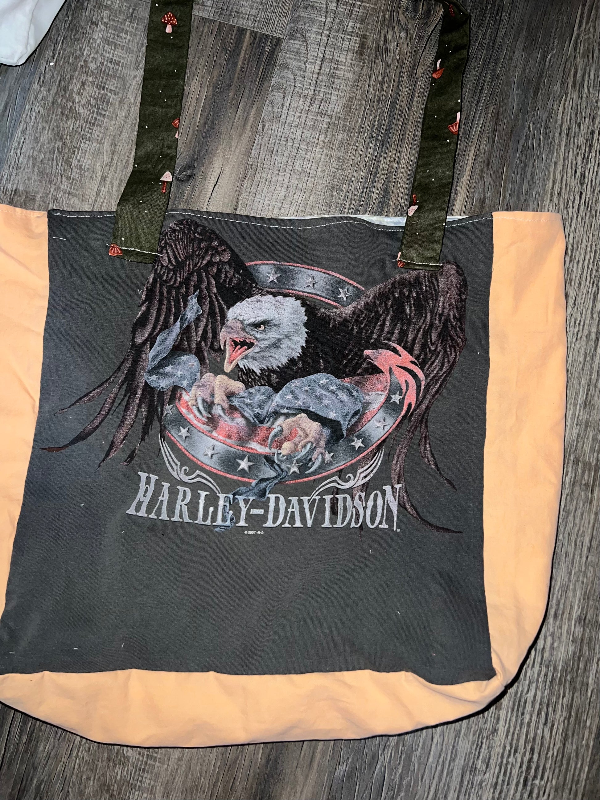 Eagle Harley Davidson tote bag