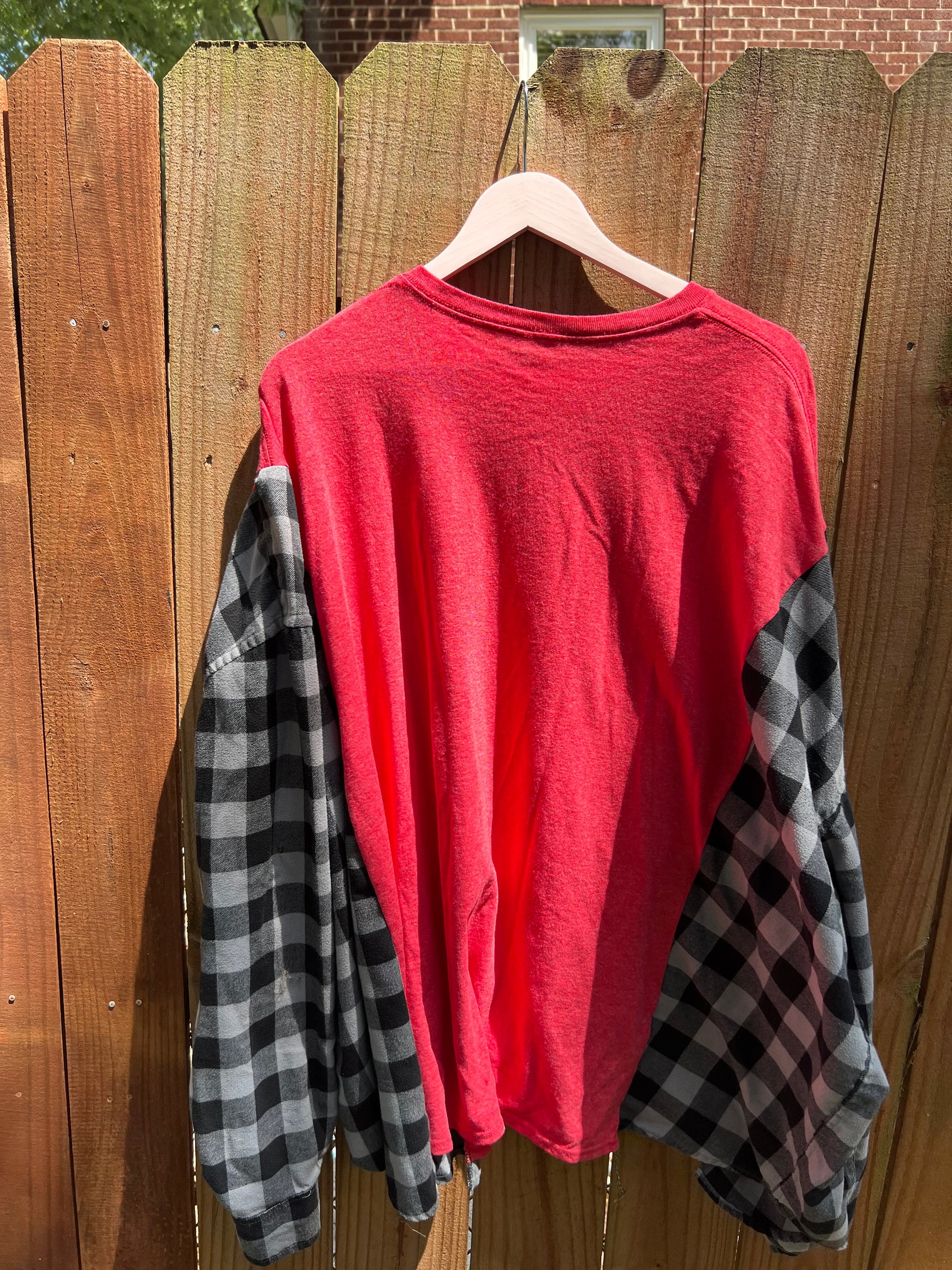 2x/3x iron man upcycle flannel