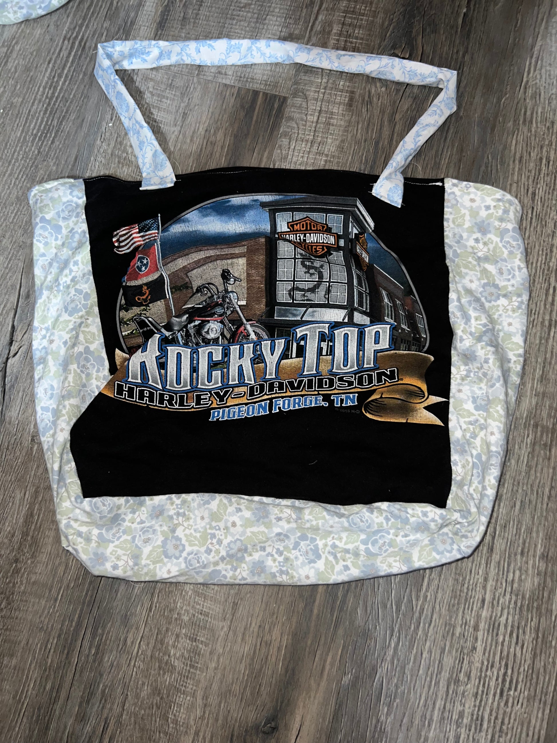 Harley Davidson rocky top  tote bag