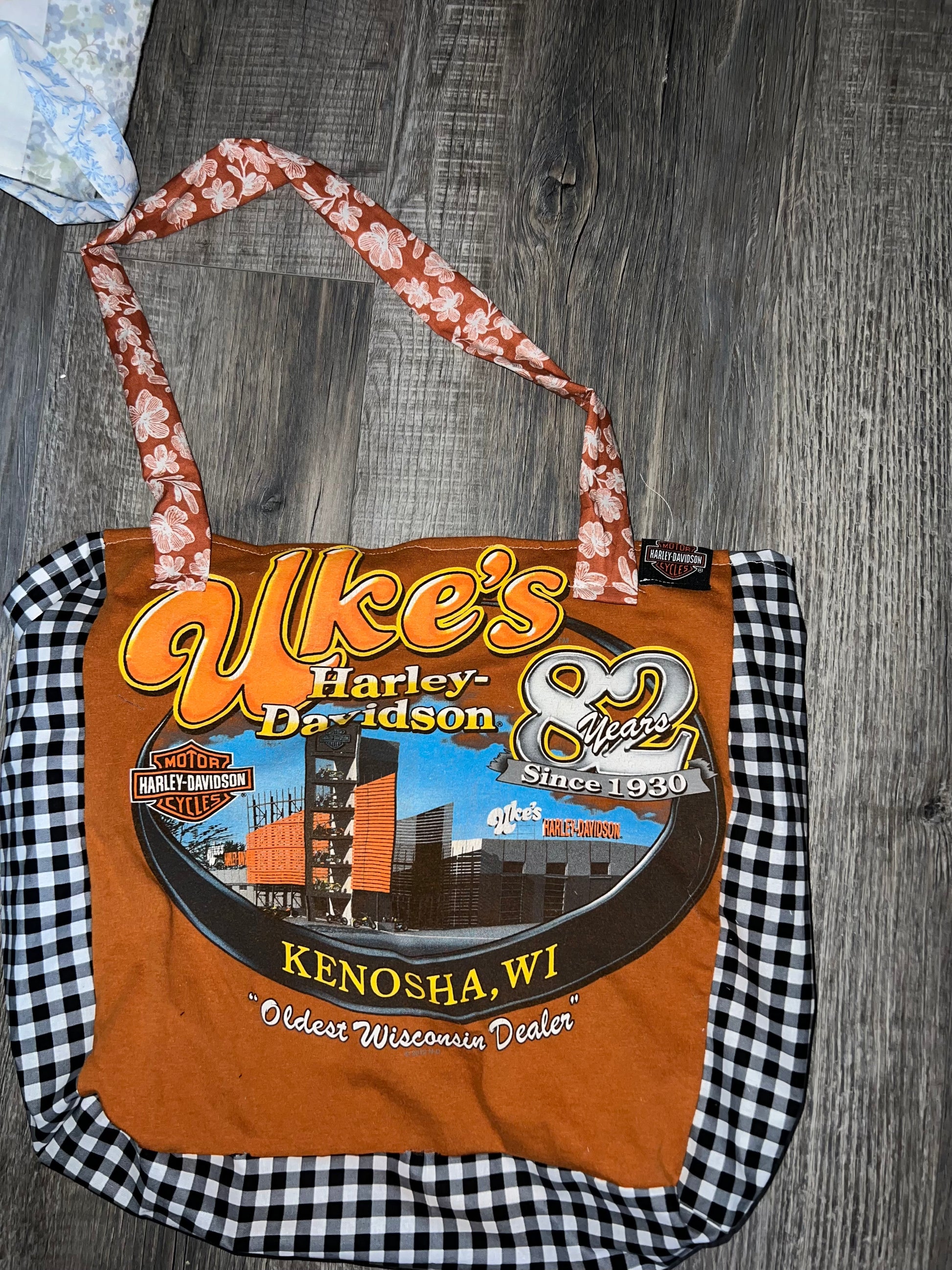 Ikes Harley Davidson tote bag
