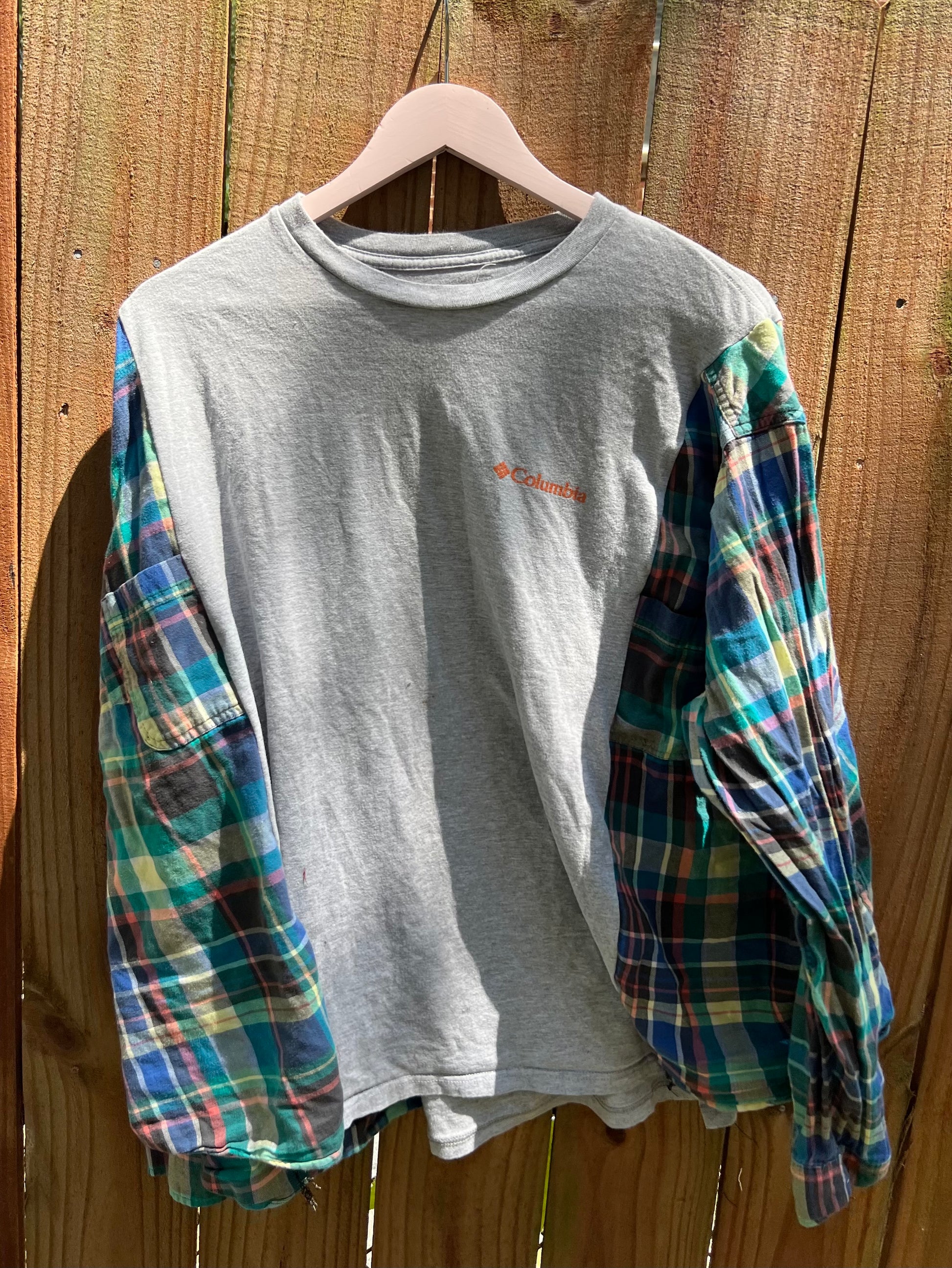 L/xl Columbia upcycle flannel