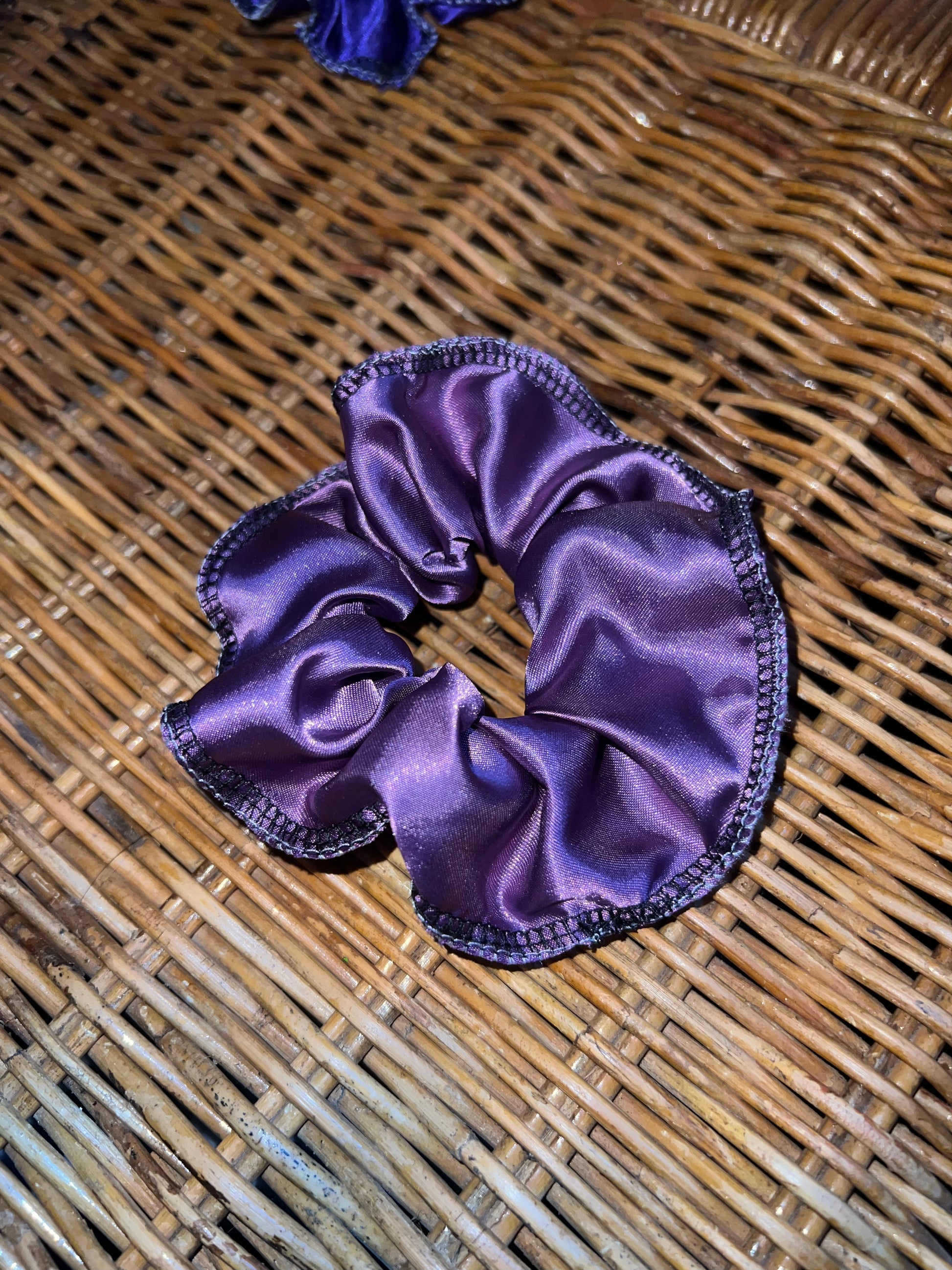 Wisteria satin scrunchie