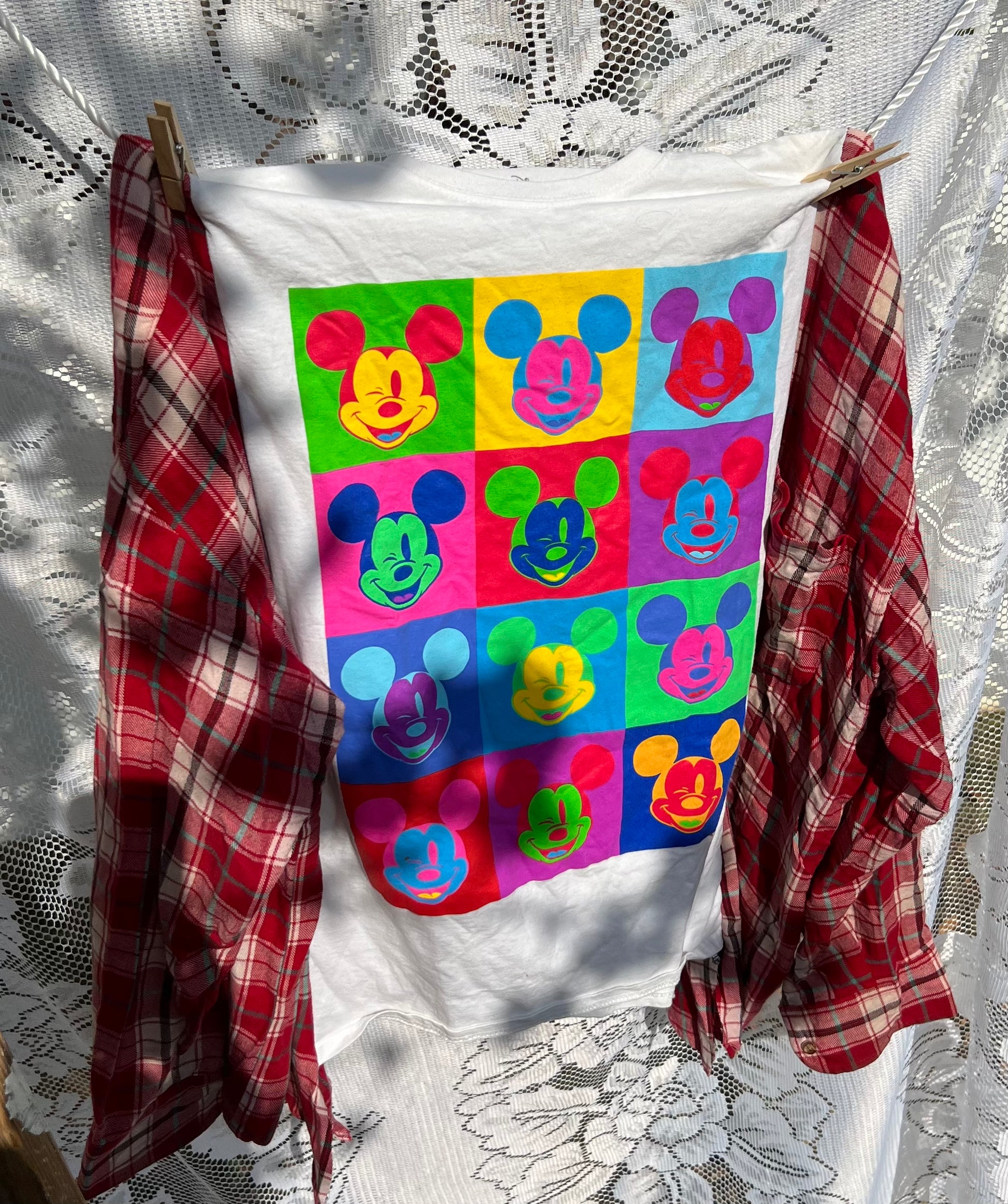Xl/2xl mickey   flannel
