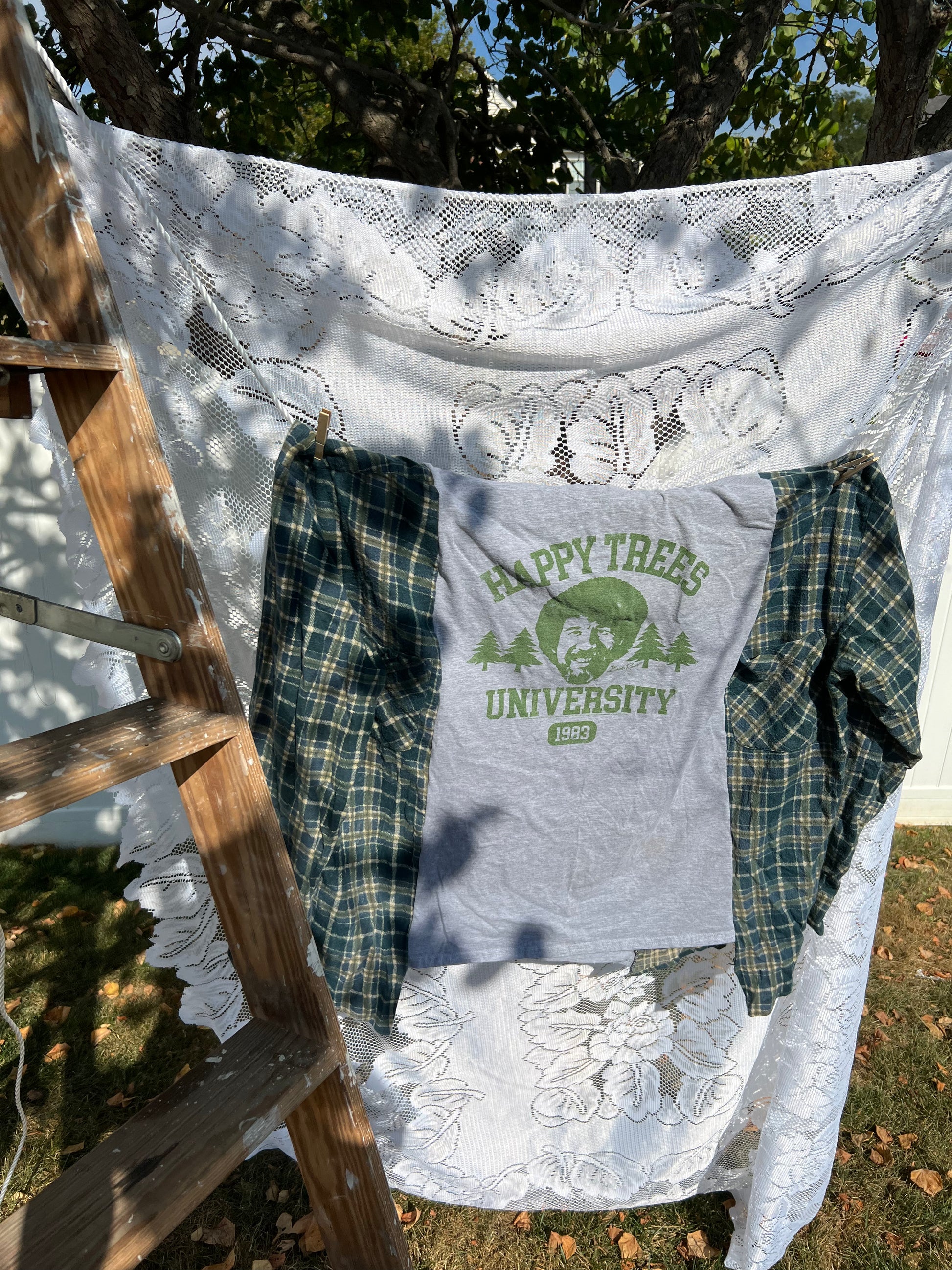 Xl/2xl bob ross flannel