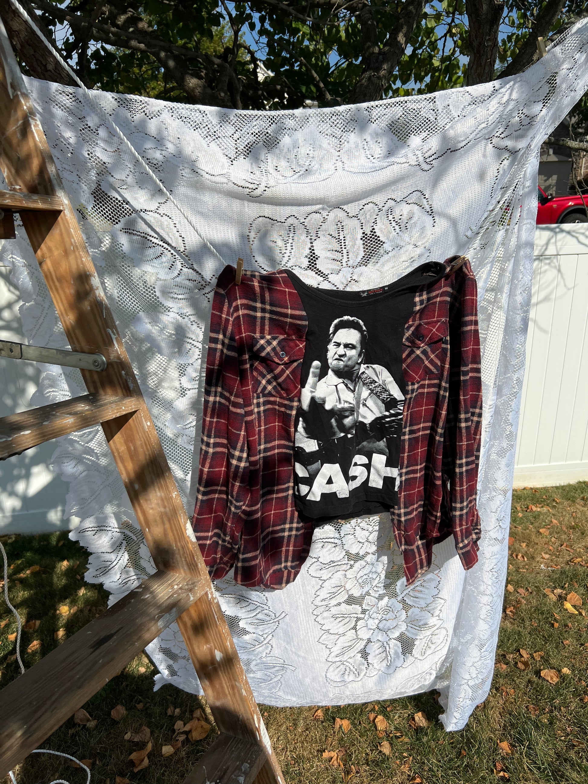 L/xl Johnny cash flannel