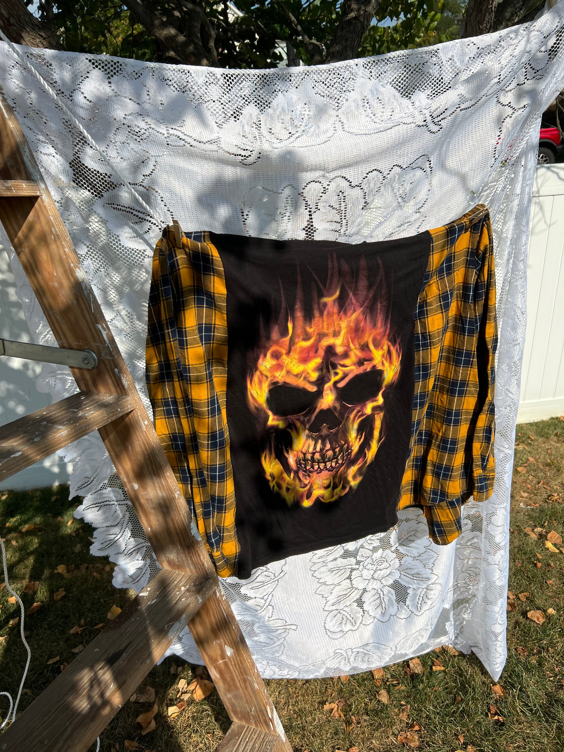 2x/3x skull flannel