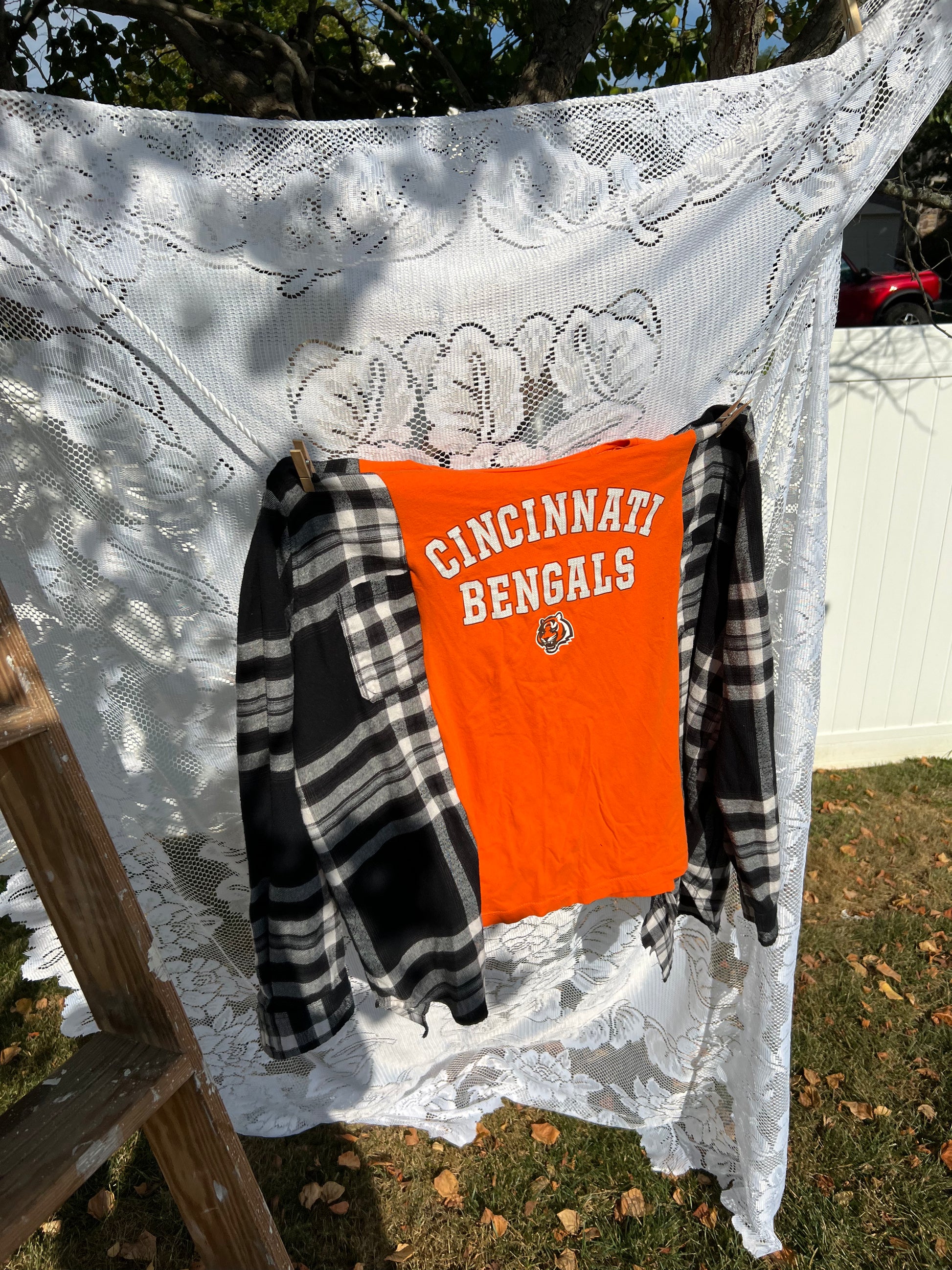 L/xl bengals  flannel