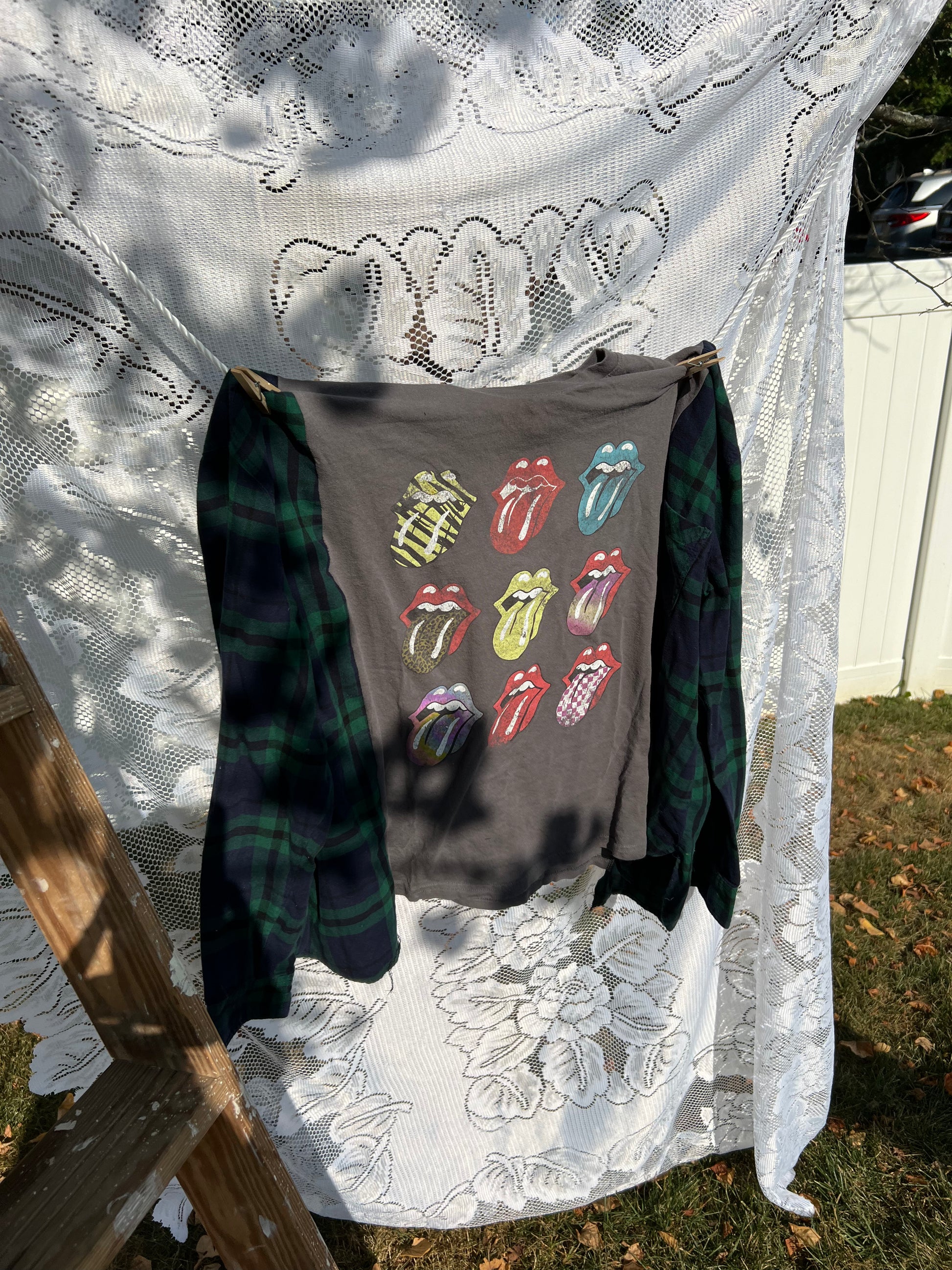 Xl/2xl rolling stones flannel