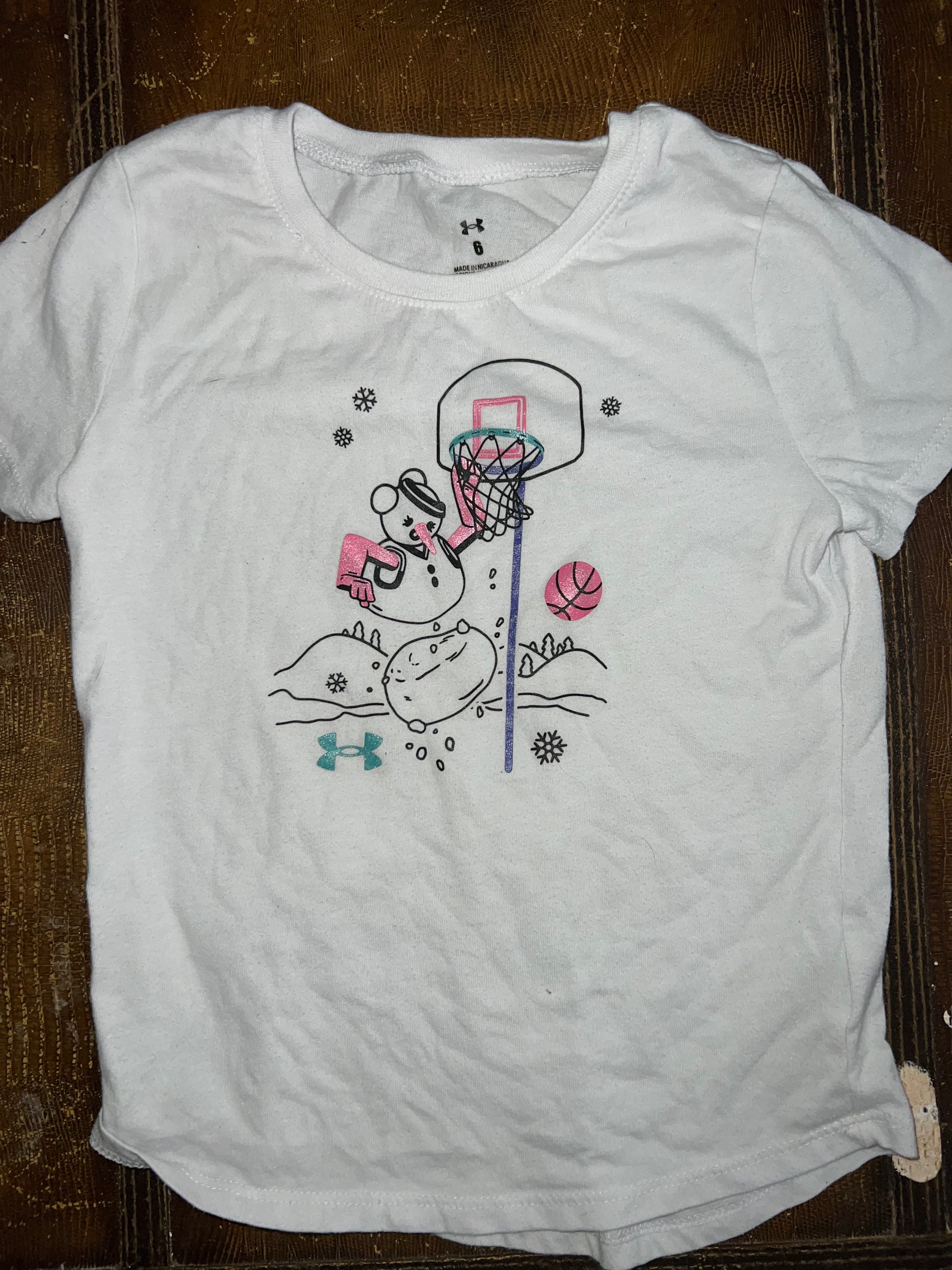 6 under armour tee