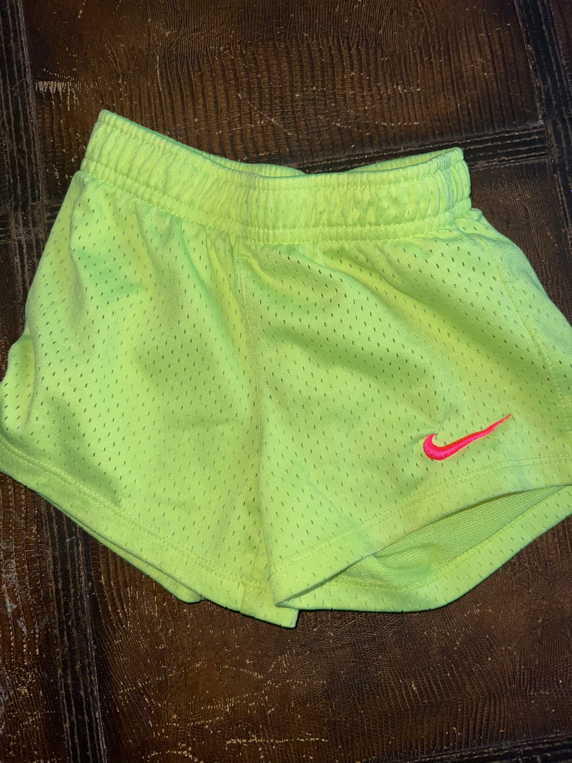 3-4years safety green nike shorts
