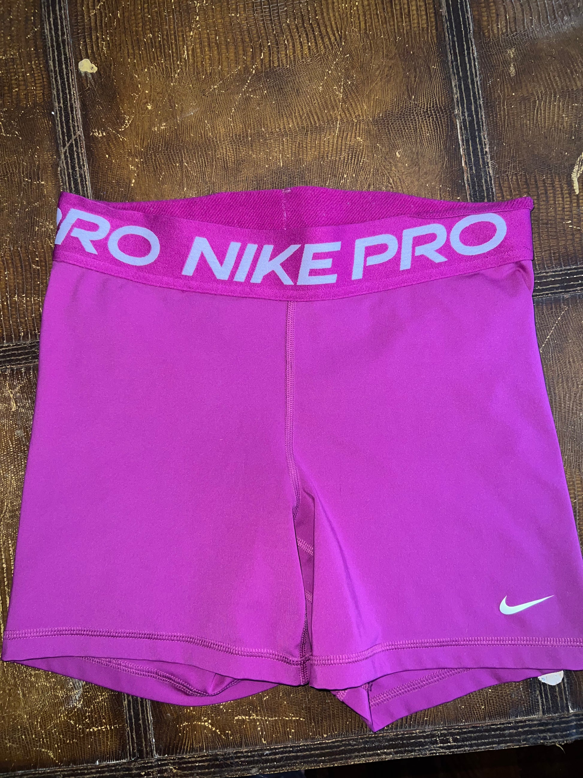 medium purple Nike pro shorts