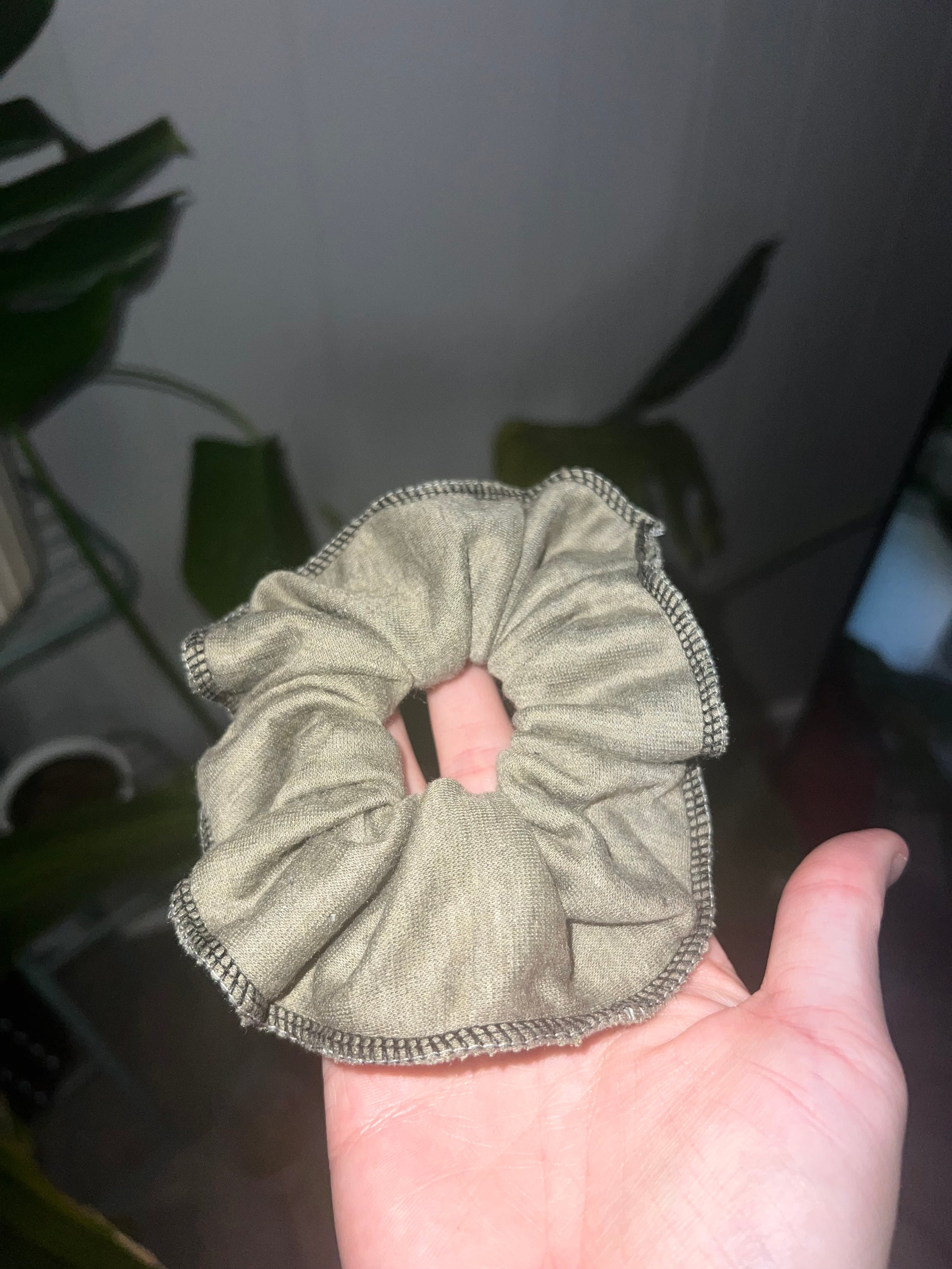 Green scrunchie