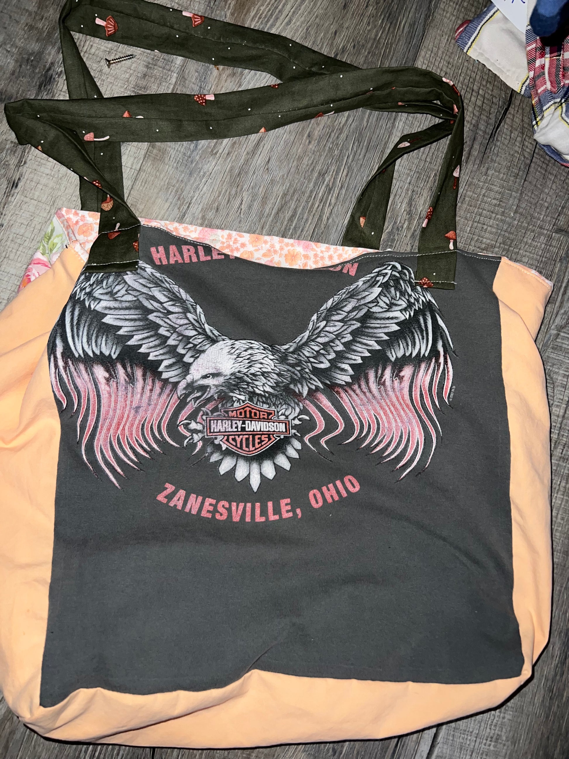 Zanesville Harley Davidson tote bag