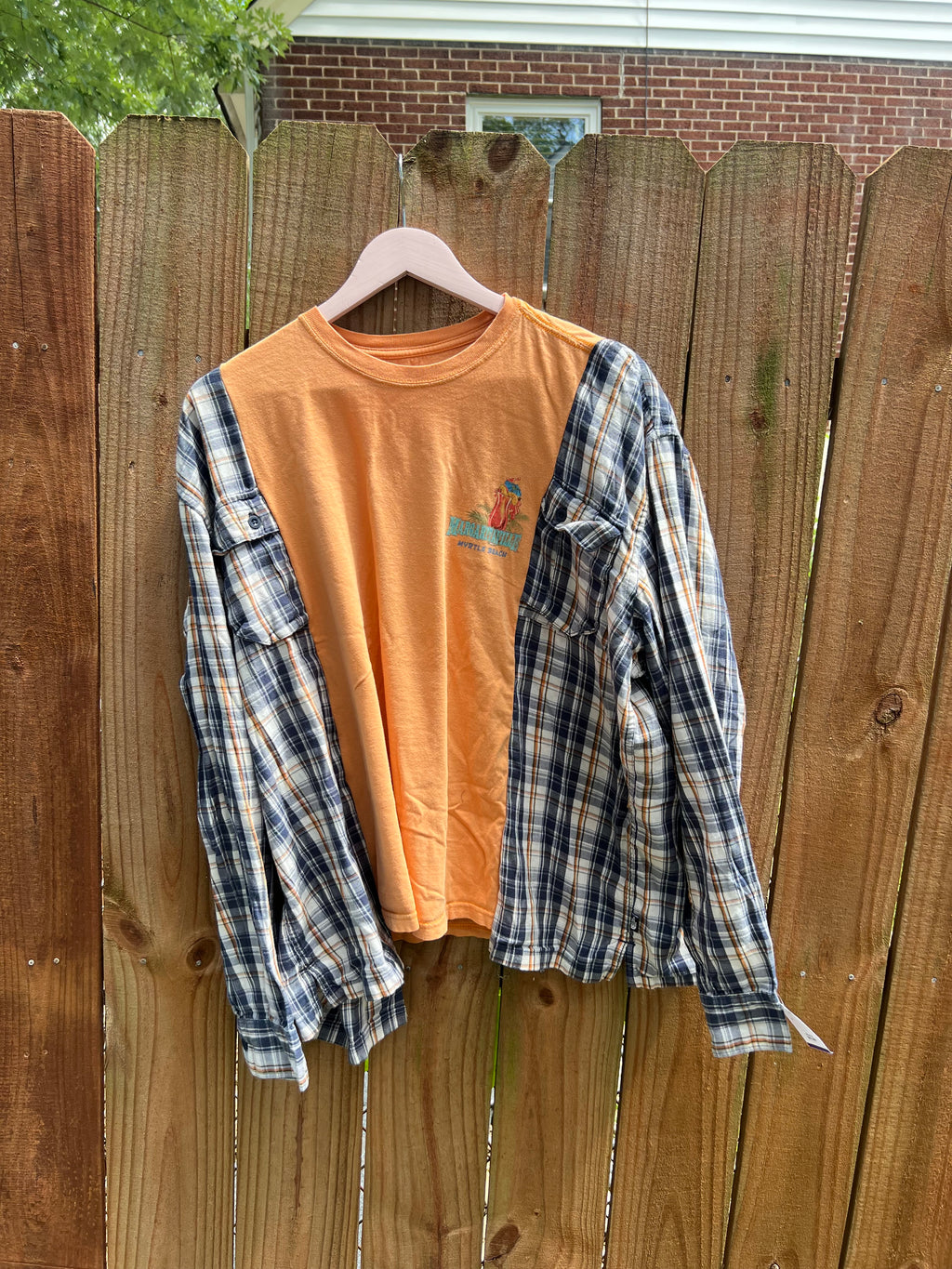 L/xl margarittaville upcycle flannel