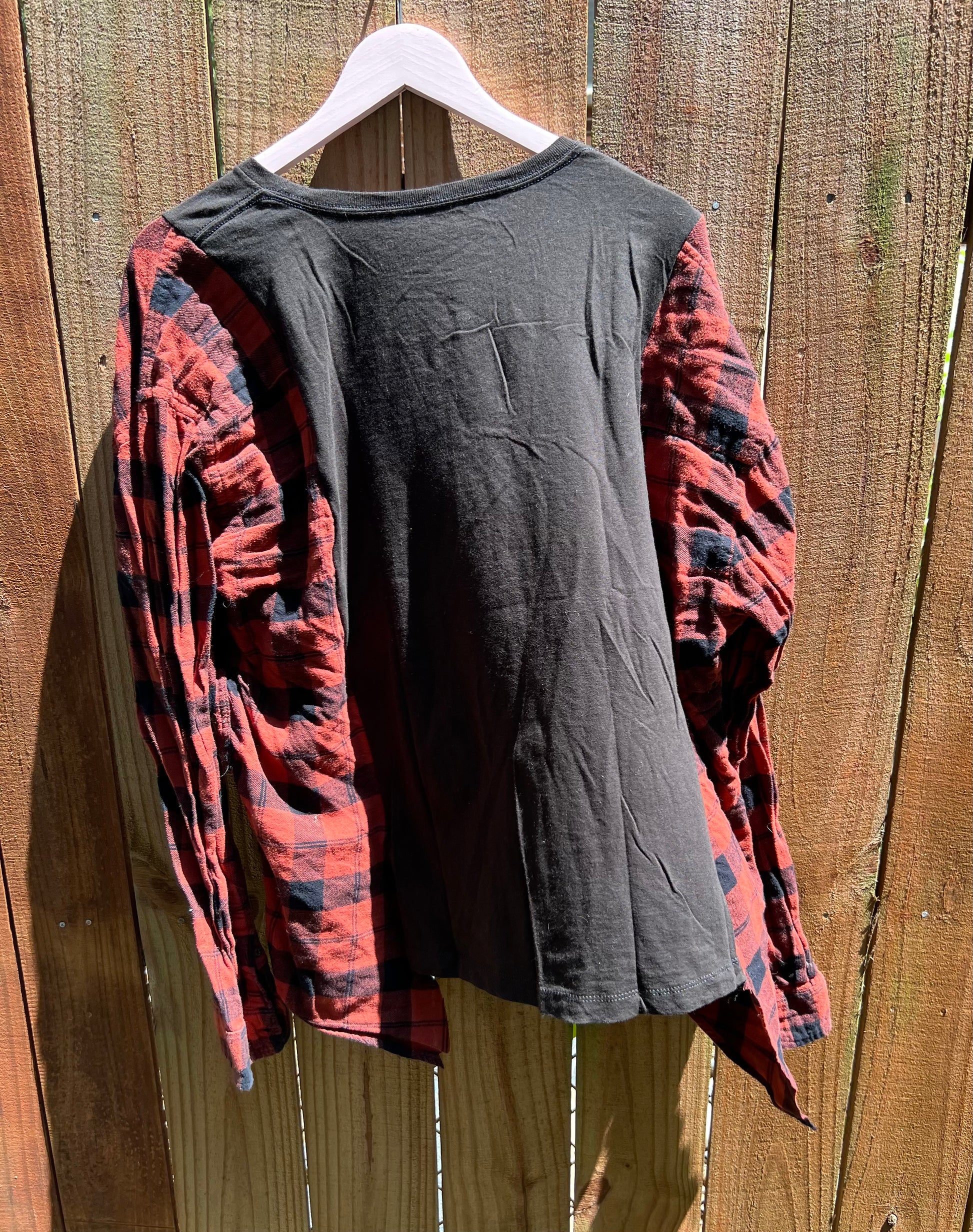 L/xl Whitney Houston upcycle flannel