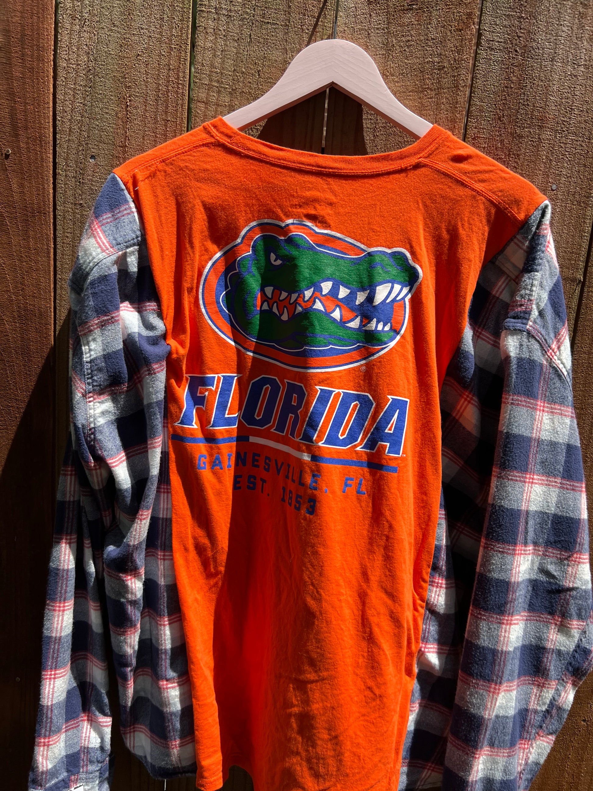Xl/2xl Florida gators upcycle flannel