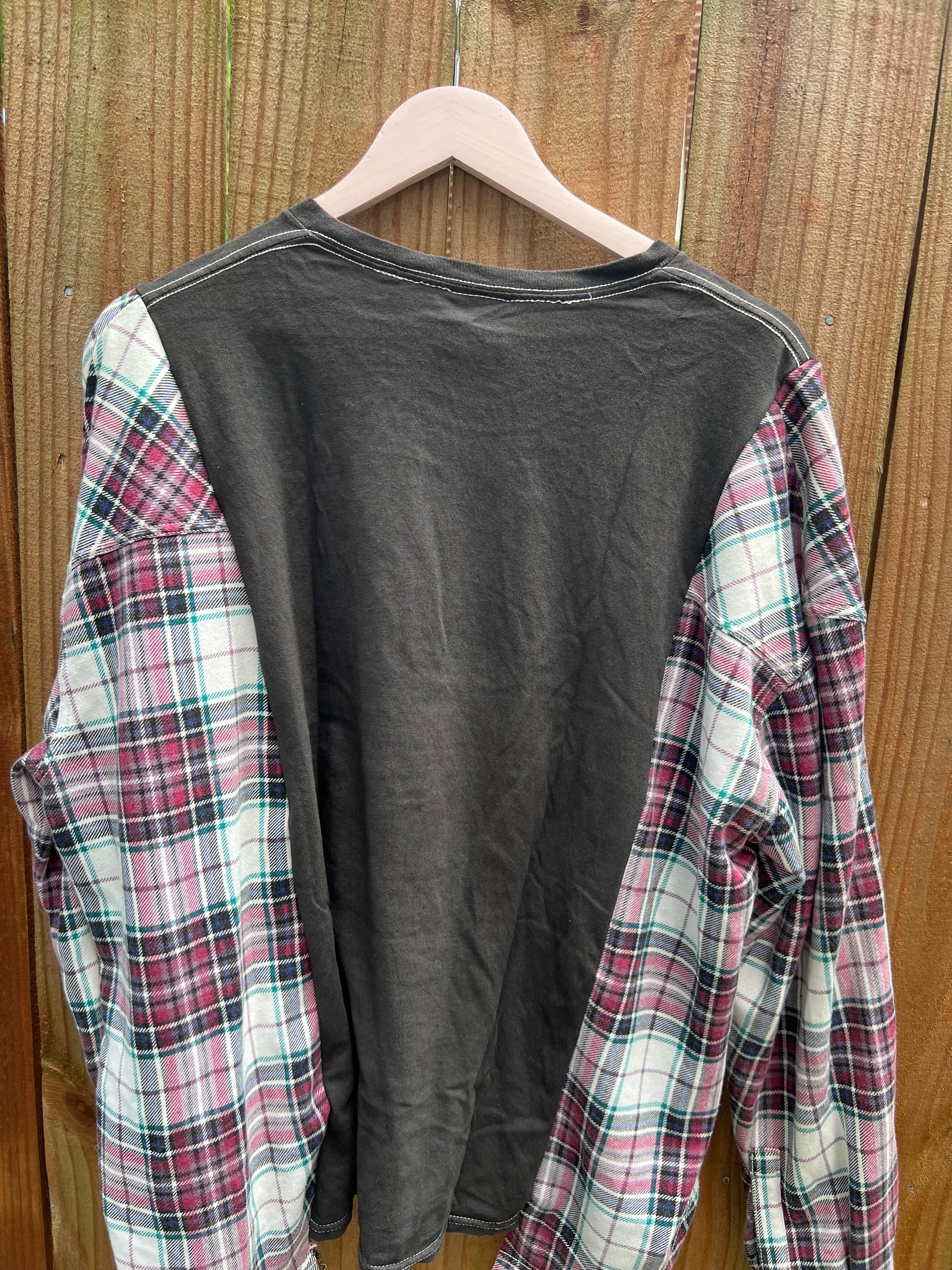 Xl/2xl lakers upcycle flannel
