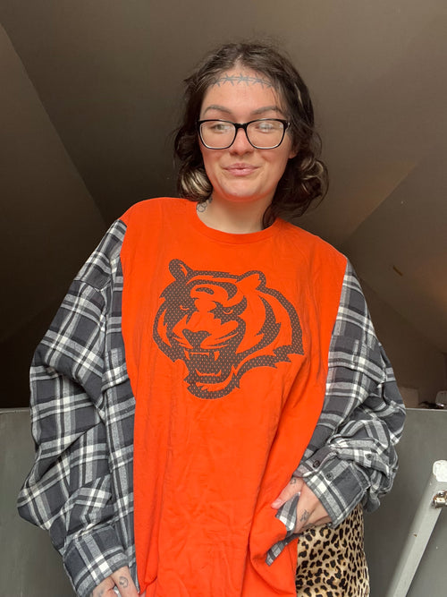 3X/4X BENGAS EXACT SHIRT UPCYCLED LONG SLEEVE