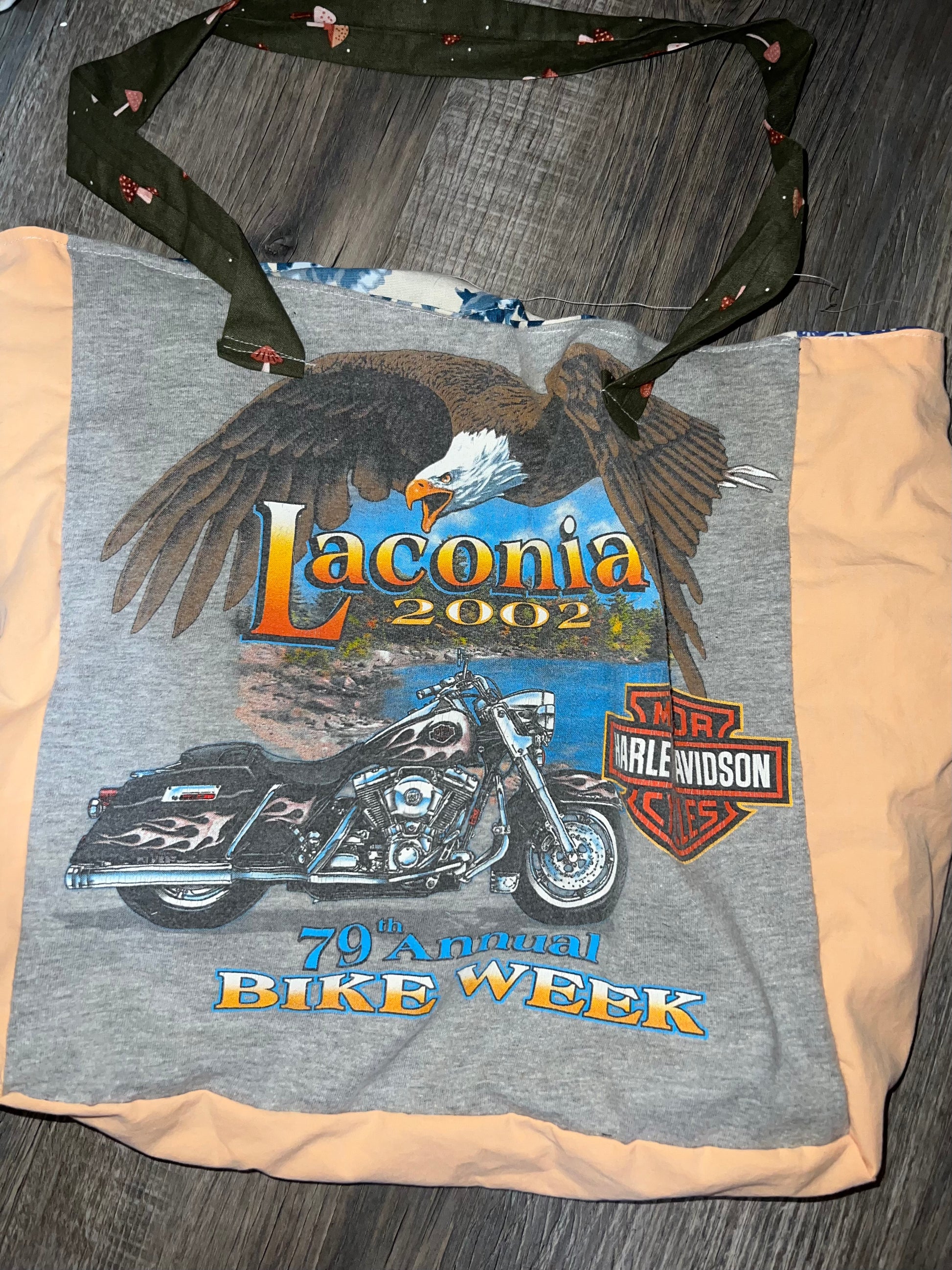 Laconia Harley Davidson tote bag