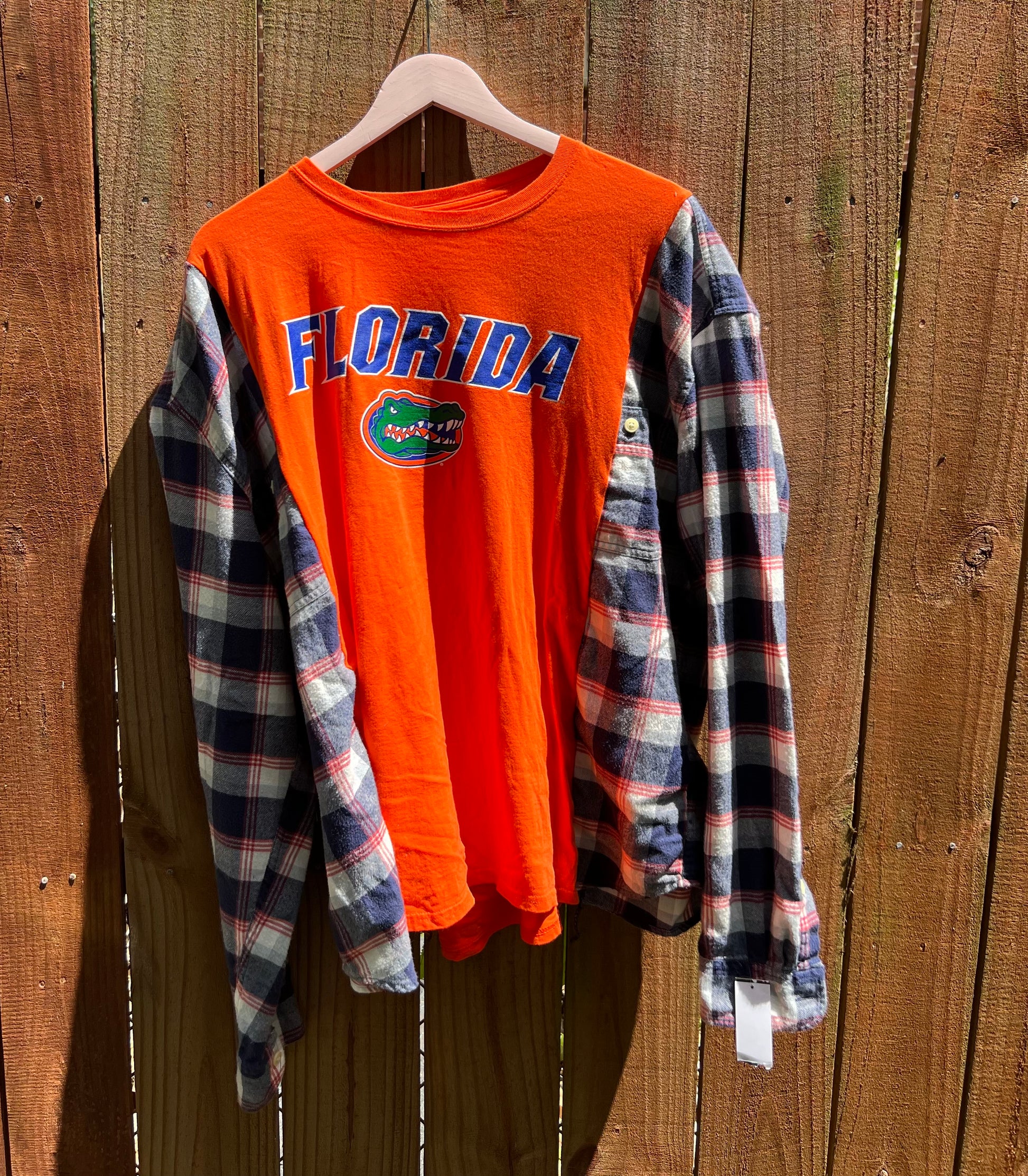 Xl/2xl Florida gators upcycle flannel
