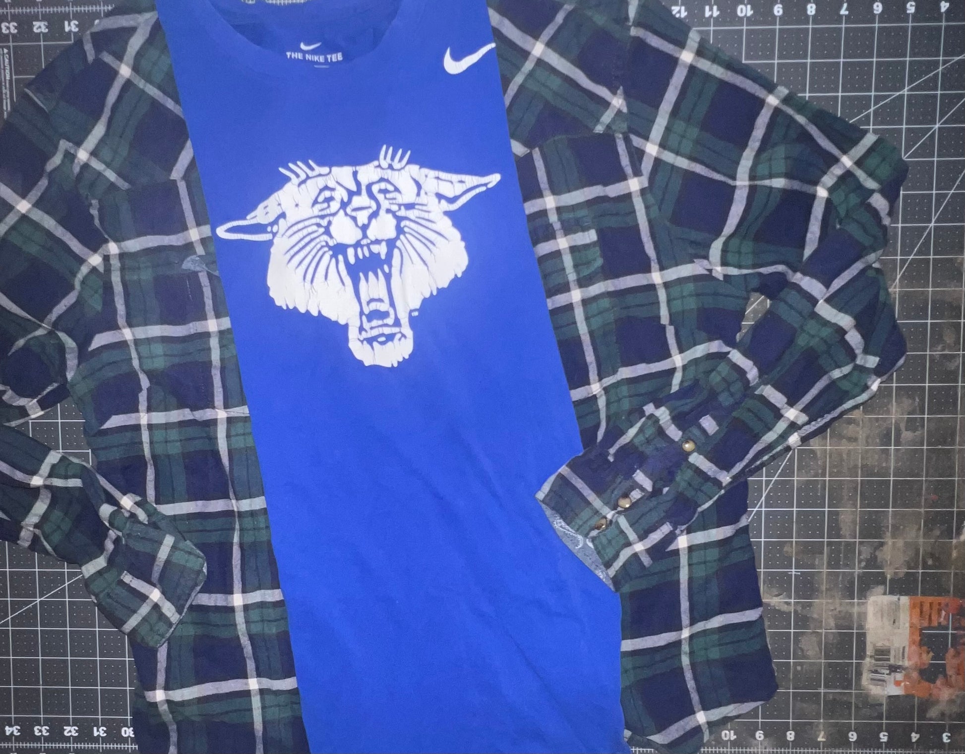 L/xl uk upcycle flannel